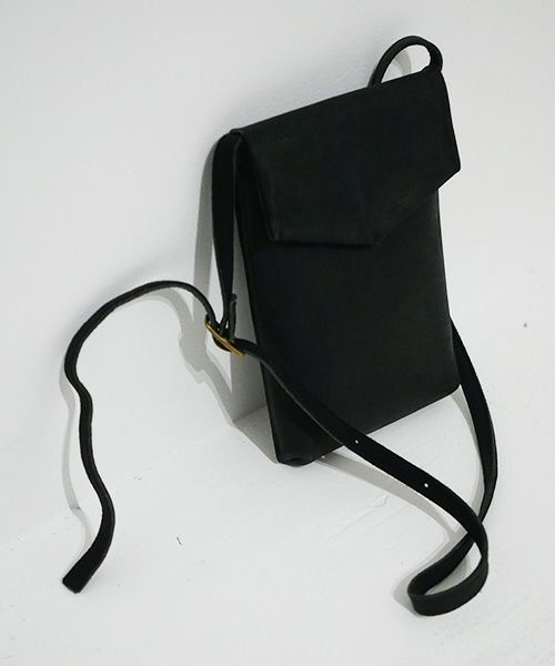 ohta オオタ.black slim letter bag[ac-21B8]