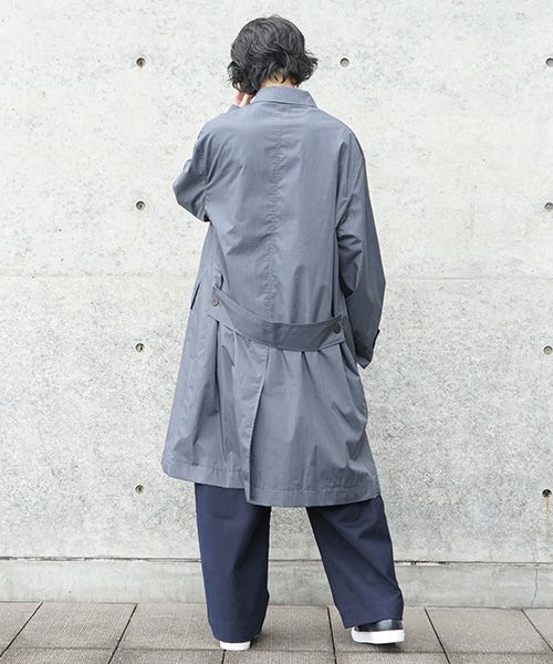 STUDIONICHOLSON スタジオニコルソン.TECHNICAL CAR COAT[SNM-073/BLUE GRAY]