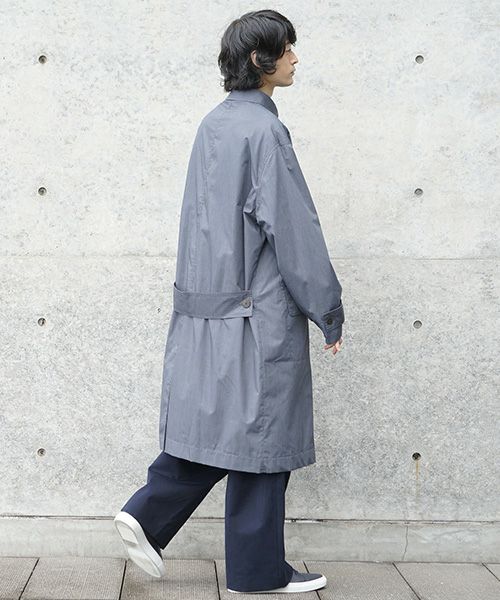STUDIONICHOLSON スタジオニコルソン.TECHNICAL CAR COAT[SNM-073/BLUE GRAY]