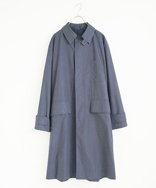 STUDIONICHOLSON スタジオニコルソン.TECHNICAL CAR COAT[SNM-073/BLUE GRAY]