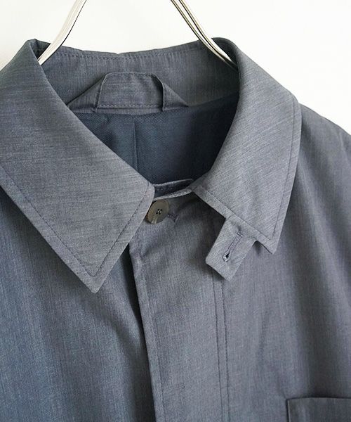 STUDIONICHOLSON スタジオニコルソン.TECHNICAL CAR COAT[SNM-073/BLUE GRAY]