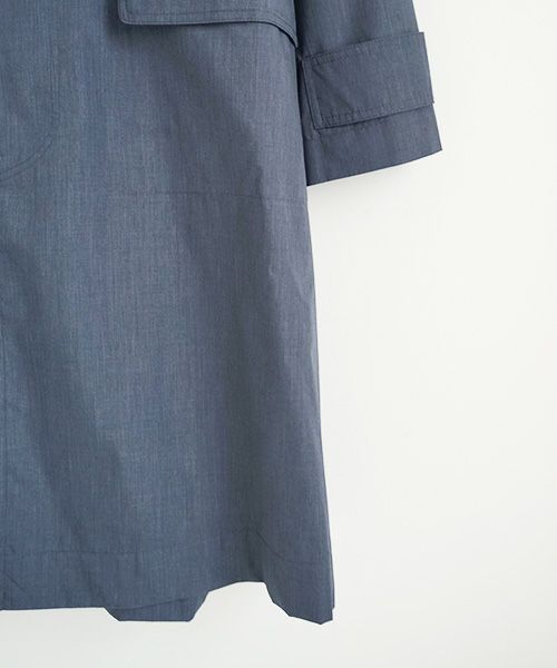 STUDIONICHOLSON スタジオニコルソン.TECHNICAL CAR COAT[SNM-073/BLUE GRAY]
