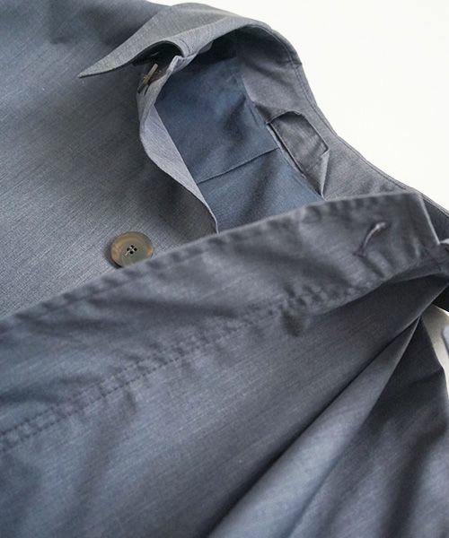 STUDIONICHOLSON スタジオニコルソン.TECHNICAL CAR COAT[SNM-073/BLUE GRAY]