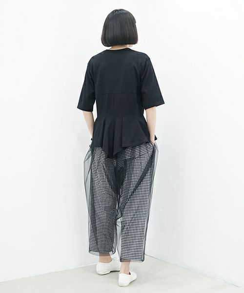 MIYAO ミヤオ.tulle pants [MSPT-03/2.ギンガムチェック×黒]