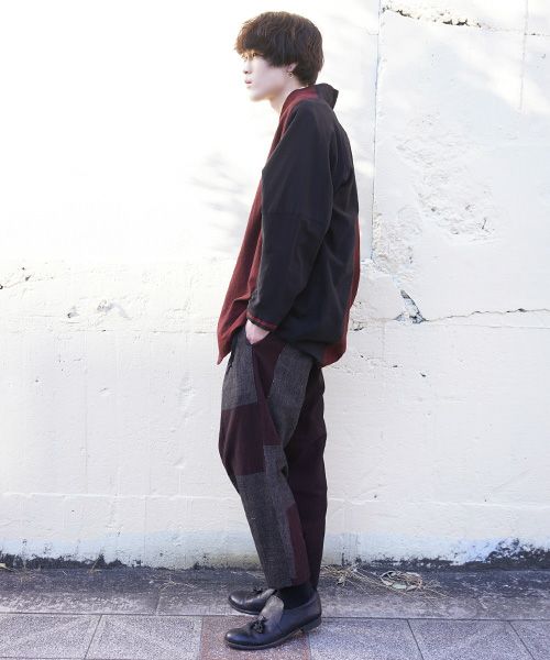 YANTOR ヤントル.Boder Jacquard Fall Jacket[Y203JK02/RED]