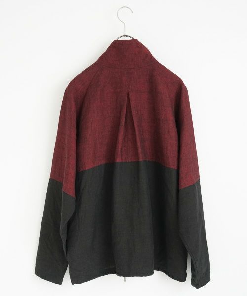 YANTOR ヤントル.Linenwool Track Jacket[Y203JS01/RED×BLACK]