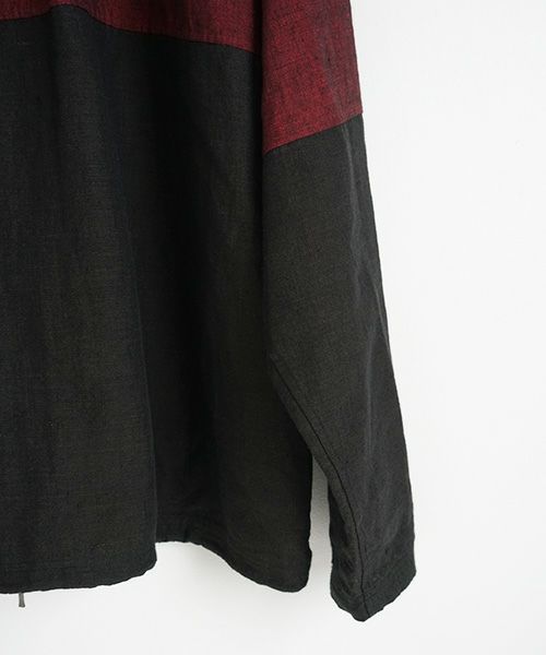 YANTOR ヤントル.Linenwool Track Jacket[Y203JS01/RED×BLACK]
