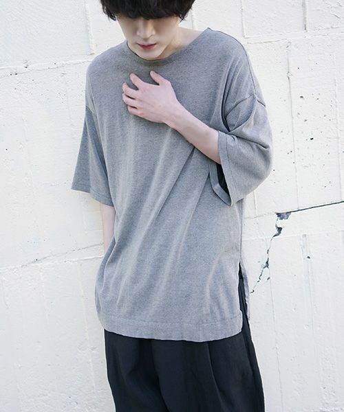 YANTOR ヤントル.14G Cotton Knit Wide Pullover[Y203KN03/BEIGE]