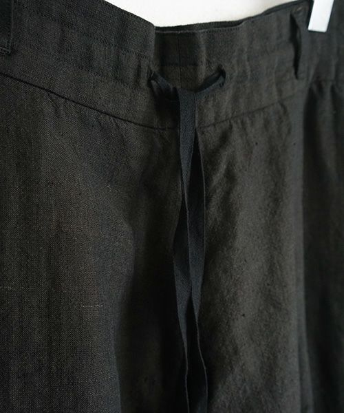 YANTOR ヤントル.Linenwool Himo Pants[Y203PT04/BLACK]