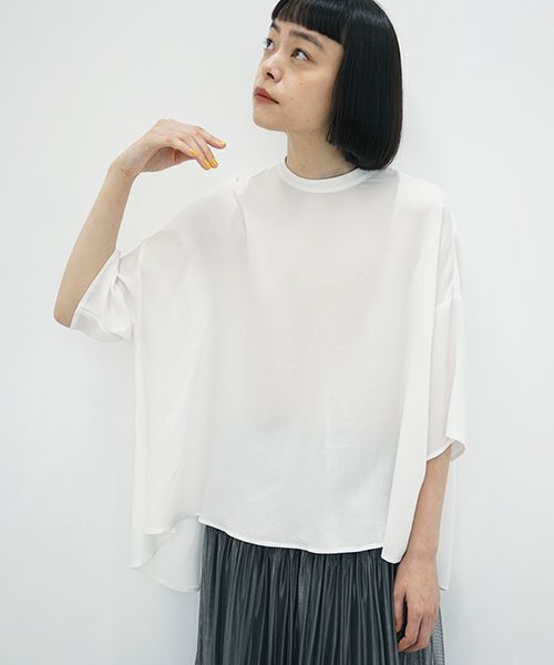 JUN OKAMOTO ジュンオカモト .真夏の空飛ぶ積乱雲のようなブラウス[TOP-33228]