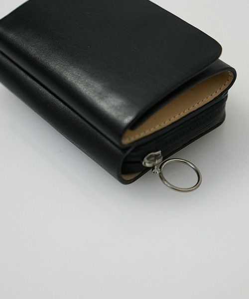 EDROBERTJUDSON.エドロバートジャドソン.WATER REPELLENT COW LEATHER WALLET[B01Z WL-43 / 05.black]