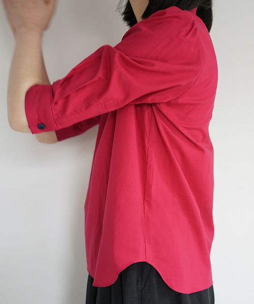 Mochi.モチ.gather blouse [ms02-sh-05/red]