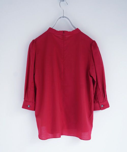 Mochi.モチ.gather blouse [ms02-sh-05/red]
