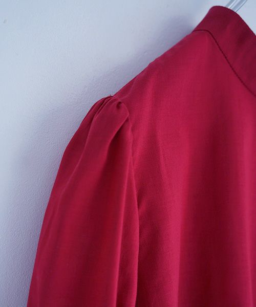 Mochi.モチ.gather blouse [ms02-sh-05/red]
