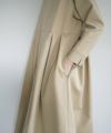 Mochi.モチ.hight neck tuck dress [khaki beige]