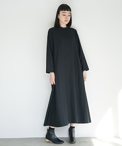 Mochi.モチ.trapeze dress [black]