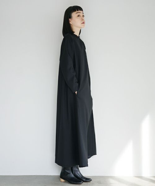 Mochi.モチ.trapeze dress [black]
