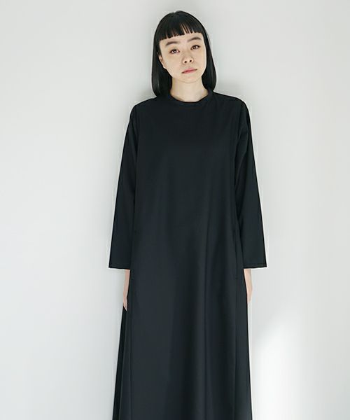 Mochi.モチ.trapeze dress [black]