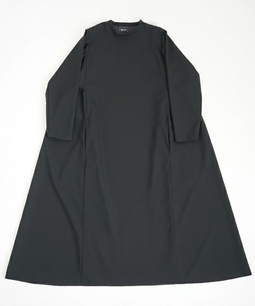 Mochi.モチ.trapeze dress [black]