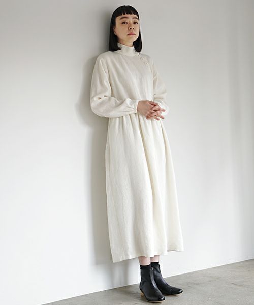 Mochi.モチ.gather dress [off white]