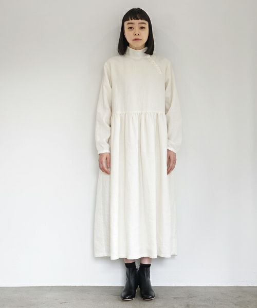 Mochi.モチ.gather dress [off white]