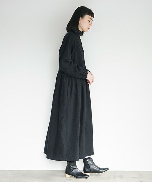 Mochi.モチ.gather dress [black]