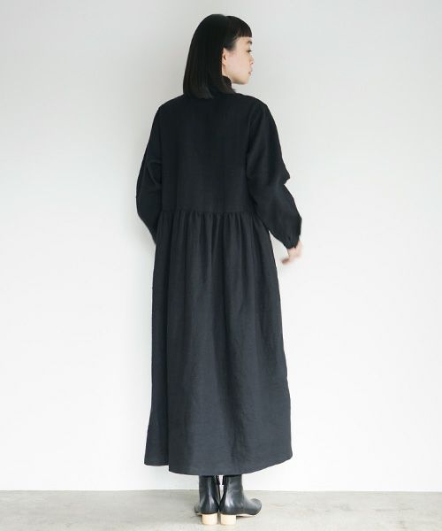 Mochi.モチ.gather dress [black]