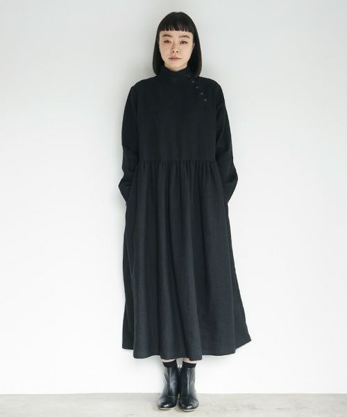 Mochi.モチ.gather dress [black]
