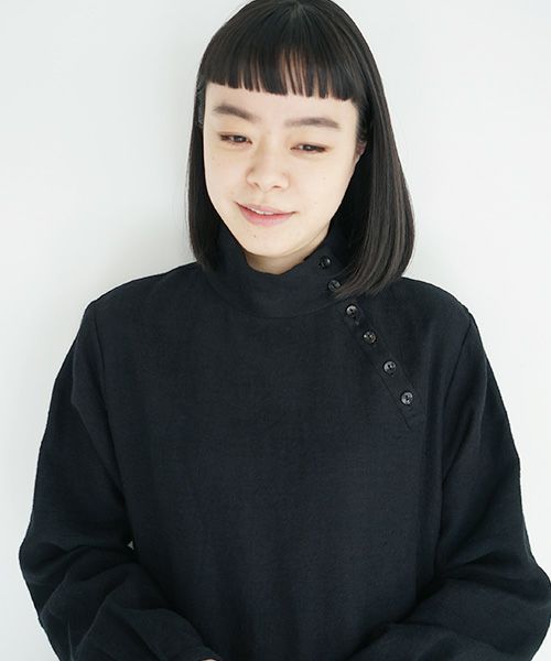 Mochi.モチ.gather dress [black]