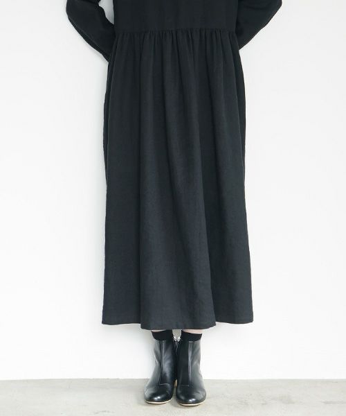 Mochi.モチ.gather dress [black]