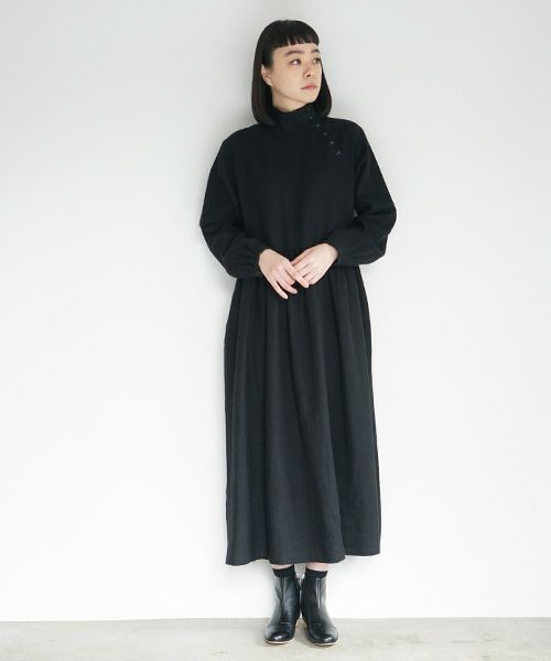 Mochi.モチ.gather dress [black]