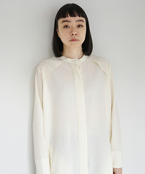 Mochi.モチ.shirts dress [white]