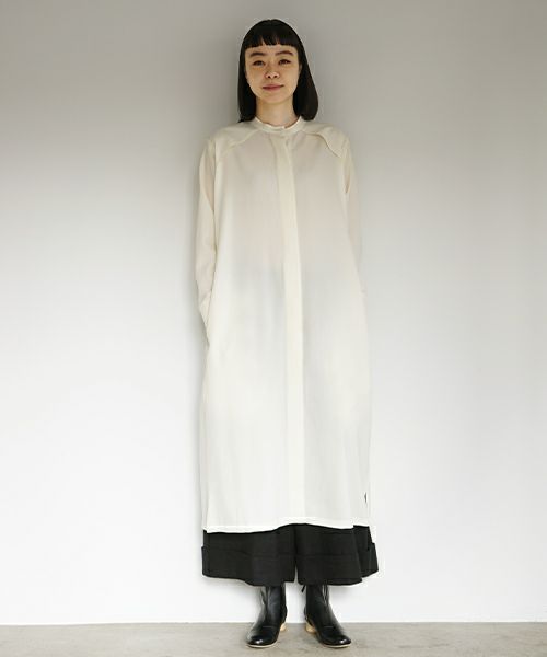 Mochi.モチ.shirts dress [white]