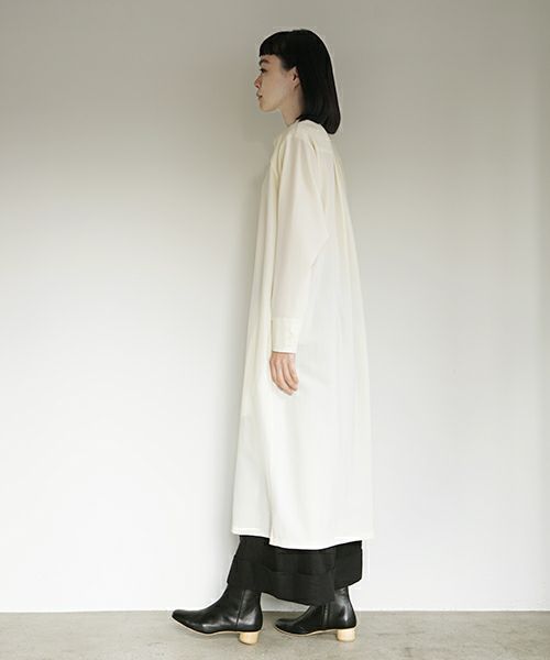 Mochi.モチ.shirts dress [white]