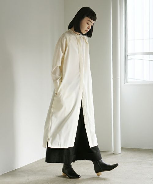 Mochi.モチ.shirts dress [white]