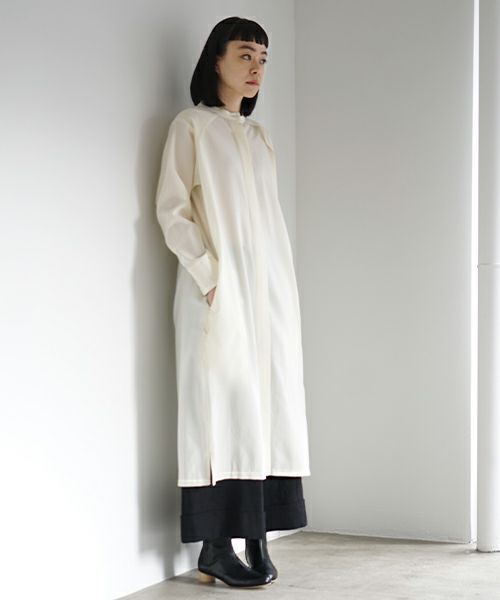 Mochi.モチ.shirts dress [white]