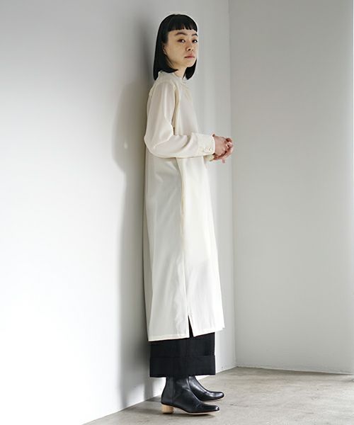 Mochi.モチ.shirts dress [white]