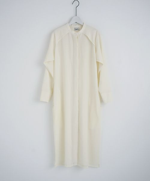 Mochi.モチ.shirts dress [white]