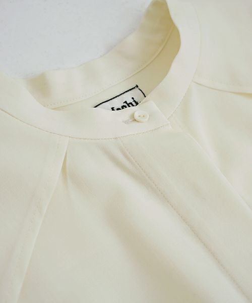 Mochi.モチ.shirts dress [white]
