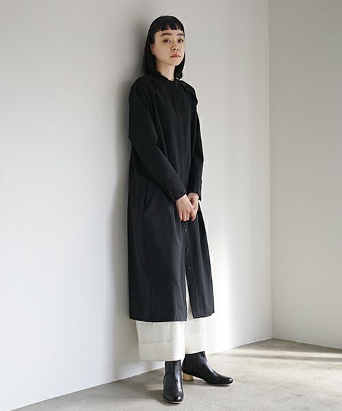 Mochi.モチ.shirts dress [black]