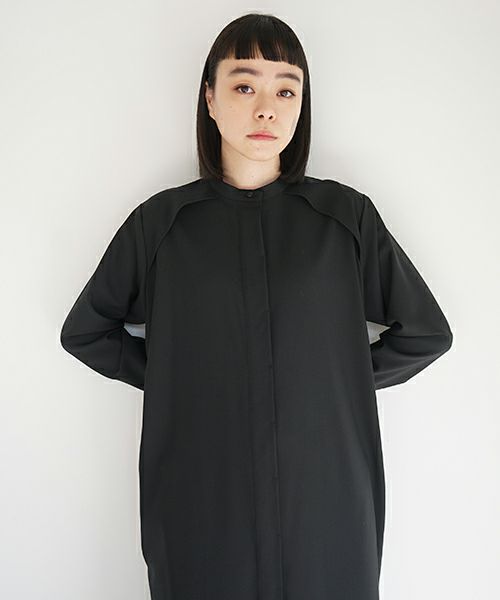Mochi.モチ.shirts dress [black]