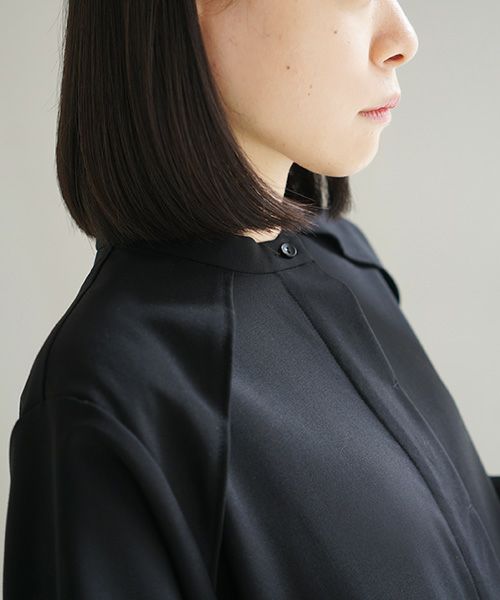 Mochi.モチ.shirts dress [black]