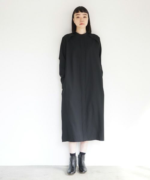 Mochi.モチ.shirts dress [black]