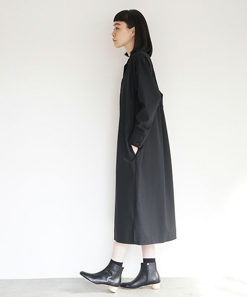 Mochi.モチ.shirts dress [black]