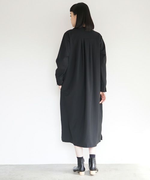 Mochi.モチ.shirts dress [black]