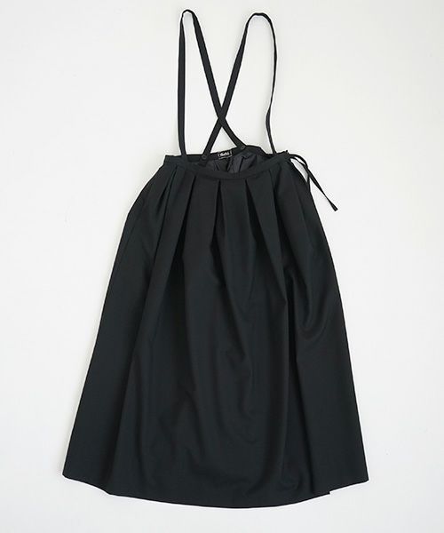 Mochi.モチ.suspender skirt [black]