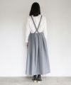 Mochi.モチ.suspender skirt [grey]