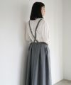 Mochi.モチ.suspender skirt [grey]