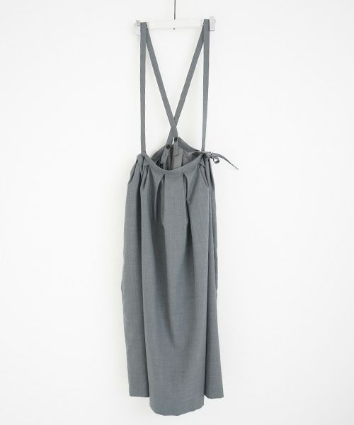 Mochi.モチ.suspender skirt [grey]