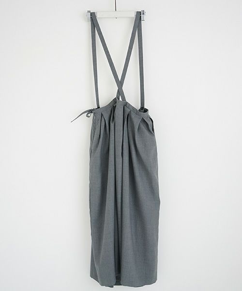Mochi.モチ.suspender skirt [grey]